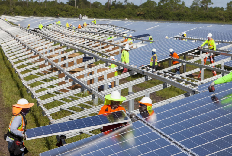 Solar farm construction